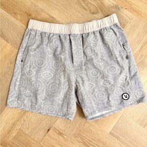 Vuori Gray Patterned Men's Shorts